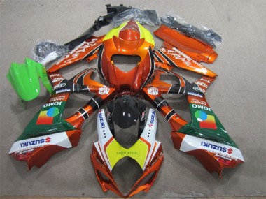Acquista Carena Moto Suzuki GSXR 1000 2007-2008 - Arancia Giallo Bianco Rosso Verde Mostro