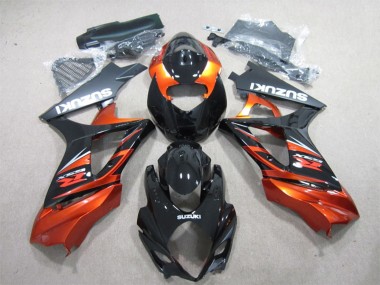 Acquista Carena Moto Suzuki GSXR 1000 2007-2008 - Nero Lucido Arancia