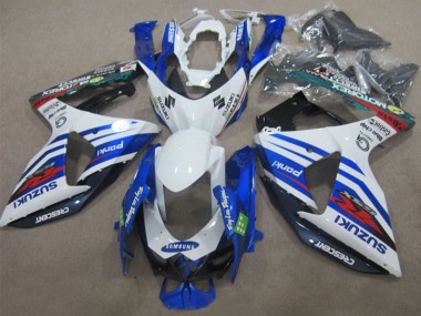 Acquista Carena Moto Suzuki GSXR 1000 2009-2016 - Bianco Blu Rosso Samsung