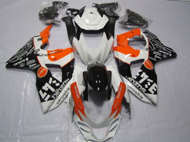 Acquista Carena Moto Suzuki GSXR 1000 2009-2016 - Bianco Arancia Nero Luminoso Logic