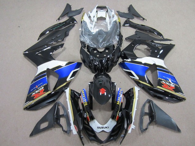 Acquista Carena Moto Suzuki GSXR 1000 2009-2016 - Bianco Blu Nero Dark Dog