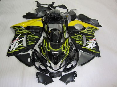 Acquista Carena Moto Suzuki GSXR 1300 Hayabusa 2008-2020 - Nero Lucido Giallo Fiamma