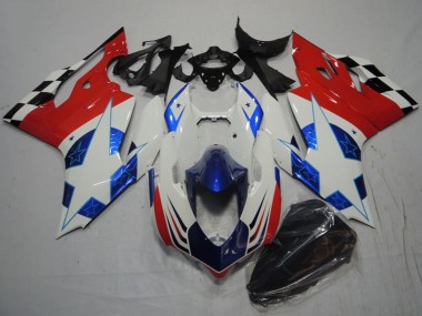 Acquista Carena Moto Ducati 1199 2011-2014 - Bianco Blu Rosso Nero