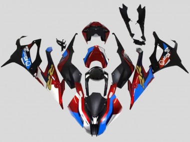 Acquista Carena Moto BMW S1000RR 2019-2022 - Nero Blu Rosso Oro Stile di Corsa