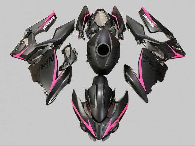Acquista Carena Moto Kawasaki EX400 2018-2024 - Nero Opaco Rosa