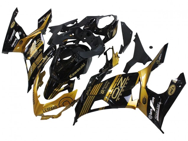 Acquista Carena Moto Kawasaki EX400 2018-2024 - Oro Nero Lucido