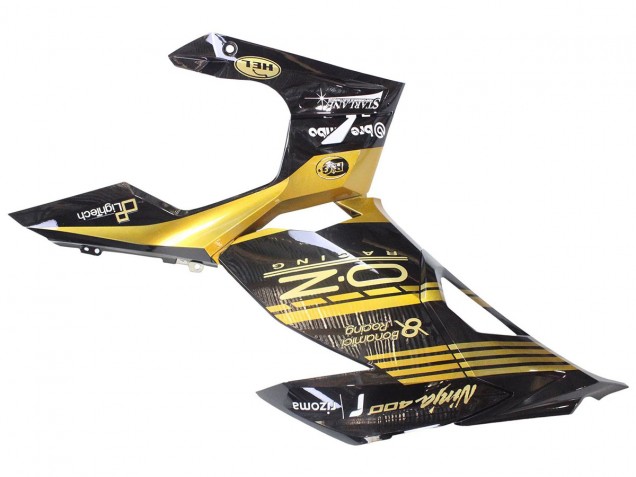 Acquista Carena Moto Kawasaki EX400 2018-2024 - Oro Nero Lucido