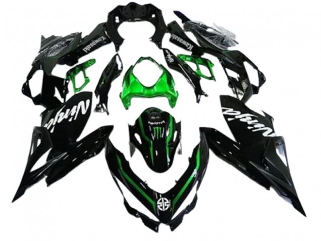 Acquista Carena Moto Kawasaki EX400 2018-2024 - Nero Lucido Verde Mostro