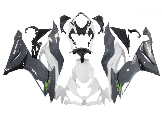 Acquista Carena Moto Kawasaki ZX6R 2019-2022 - Bianco Grigio Verde