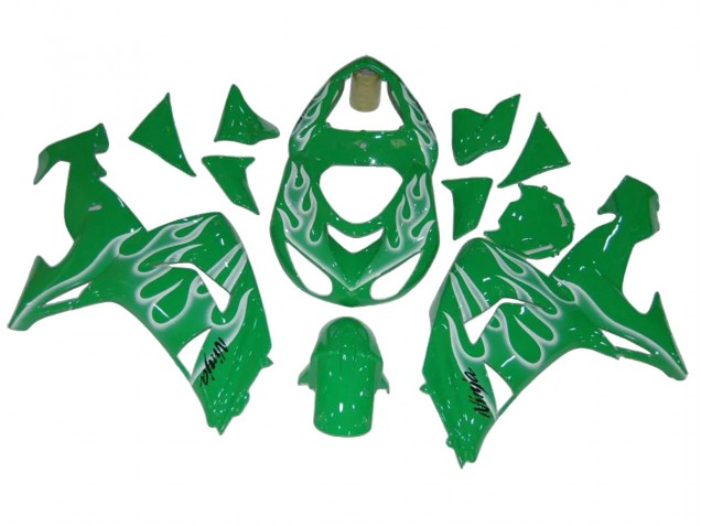 Acquista Carena Moto Kawasaki ZX10R 2006-2007 - Verde Bianco Fiamma