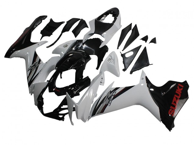Acquista Carena Moto Suzuki GSXR 600/750 2011-2024 - Bianco Nero Lucido