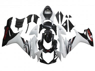 Acquista Carena Moto Suzuki GSXR 600/750 2011-2024 - Bianco Nero Lucido