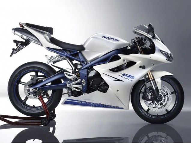 Acquista Carena Moto Triumph Daytona 675 2006-2008 - Bianco Blu