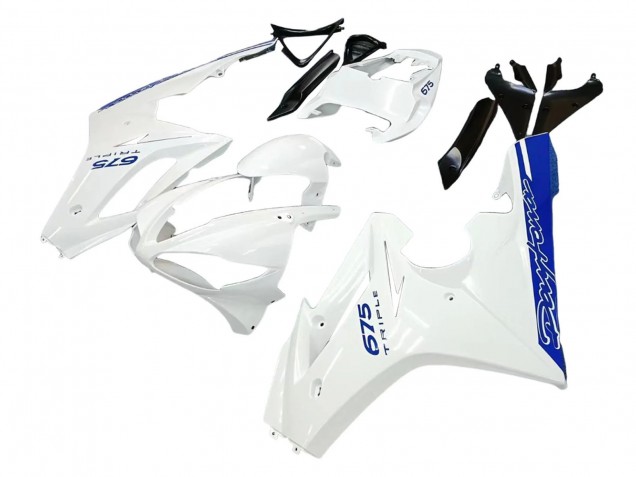 Acquista Carena Moto Triumph Daytona 675 2006-2008 - Bianco Blu