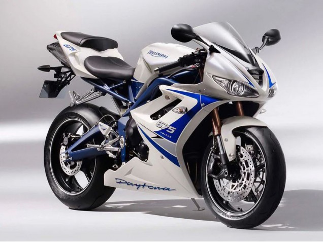 Acquista Carena Moto Triumph Daytona 675 2006-2008 - Argento Bianco Blu