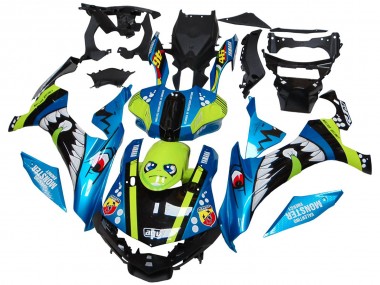 Acquista Carena Moto Yamaha YZF R1 2015-2019 - Blu Verde Nero Squalo