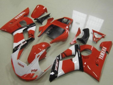 Acquista Carena Moto Yamaha YZF R6 1998-2002 - Rosso Bianco Nero Lucido