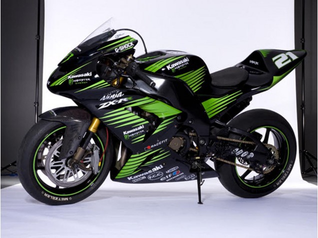 Acquista Carena Moto Kawasaki ZX10R 2006-2007 - Nero Lucido Verde Bianco