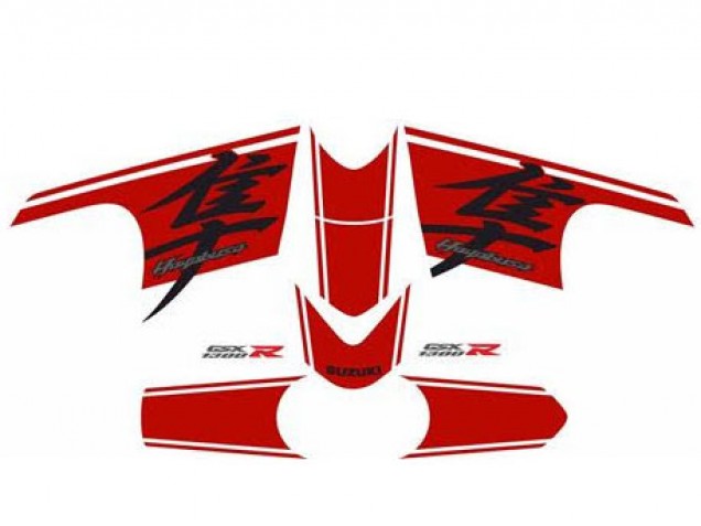 Acquista Carena Moto Suzuki GSXR 1300 Hayabusa 2008-2020 - Nero Lucido Rosso