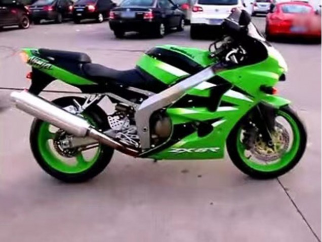Acquista Carena Moto Kawasaki ZX6R 2000-2002 - Verde Bianco Nero