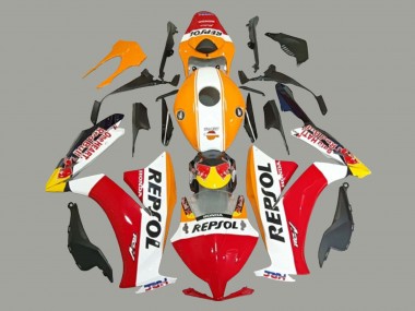 Acquista Carena Moto Honda CBR1000RR 2012-2016 - Bianco Arancia Rosso Giallo HRC Repsol