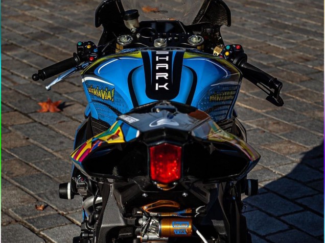 Acquista Carena Moto Yamaha YZF R1 2015-2019 - Blu Giallo Squalo