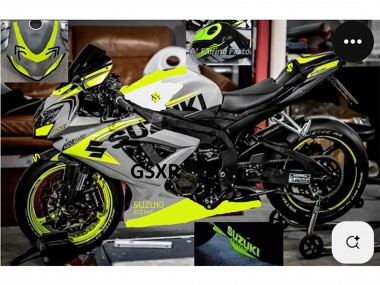 Acquista Carena Moto Suzuki GSXR 750 2004-2005 - Grigio Lemon Verde Nero