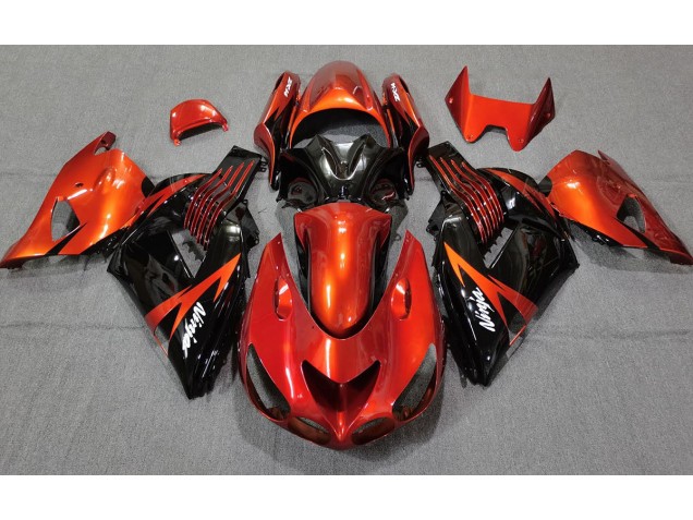 Nero Arancio Bruciato 06-11 ZX14R Carene Moto