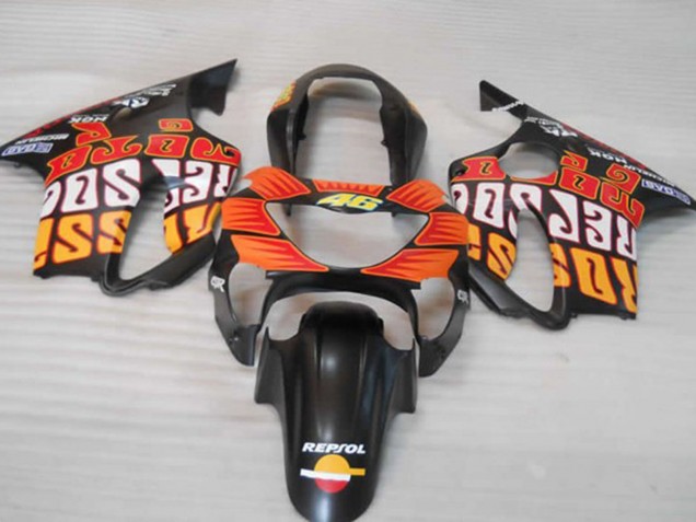 Nero Arancione Opaco & Rosso 99-00 CBR600 F4 Carene Moto