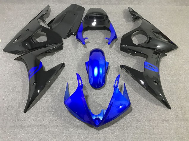 Nero & Blu Lucido 03-04 R6 Carene Moto