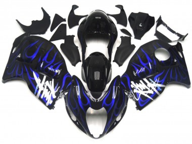 Acquista Nero Con Blu Profondo Fiamma 97-07 GSXR 1300 Carene Moto
