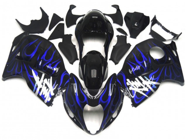 Nero Con Blu Profondo Fiamma 97-07 GSXR 1300 Carene Moto