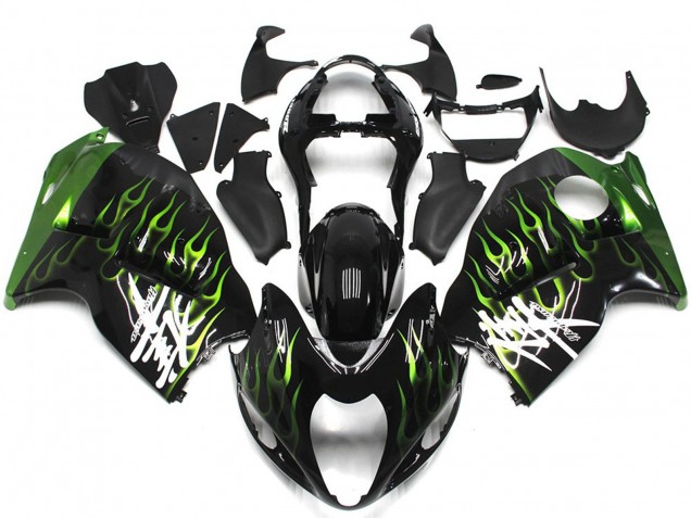 Nero Con Verde Intenso Fiamma 97-07 GSXR 1300 Carene Moto