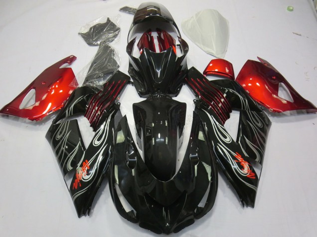 Nero Fiamma Rosso 06-11 ZX14R Carene Moto