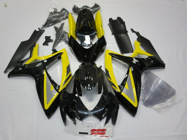 Nero & Giallo 06-07 GSXR 600-750 Carene Moto