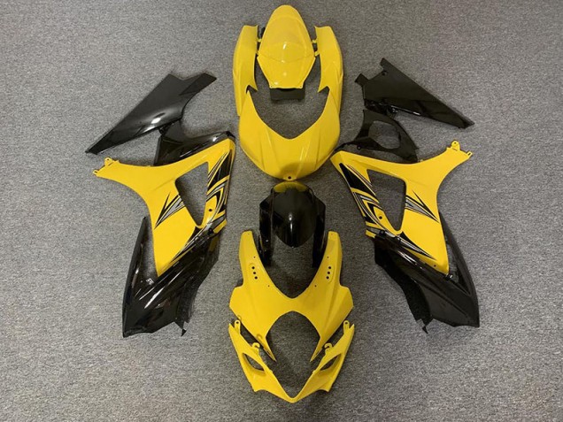 Nero & Giallo 07-08 GSXR 1000 Carene Moto