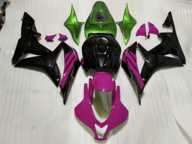 Acquista Nero Lucido & Accenti Rosa & Verdi 07-08 CBR600RR Carene Moto