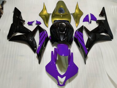 Acquista Nero Lucido Accenti Viola & Oro 07-08 CBR600RR Carene Moto