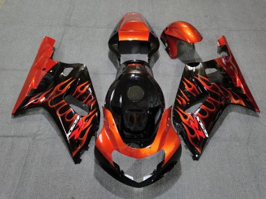 Acquista Nero Lucido & Arancione 01-03 GSXR 600-750 Carene Moto