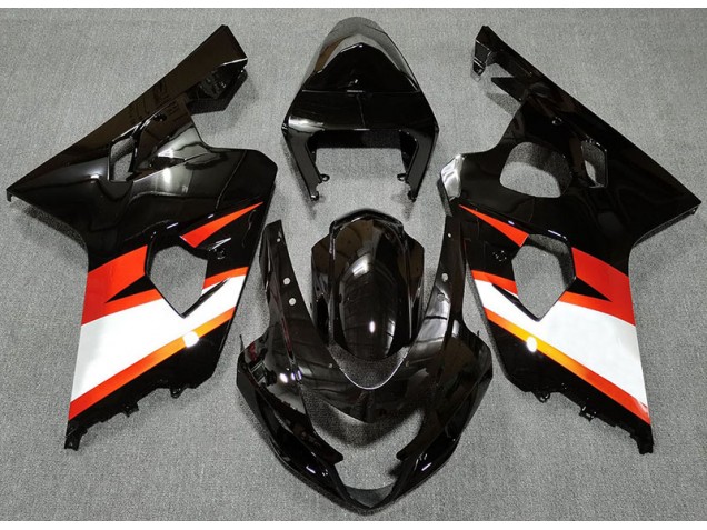Nero Lucido & Arancione 04-05 GSXR 600-750 Carene Moto