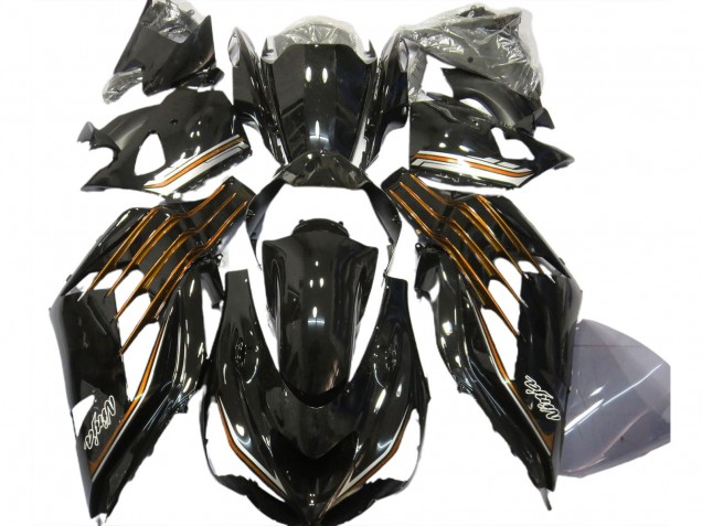 Nero Lucido & Arancione 12-21 ZX14R Carene Moto