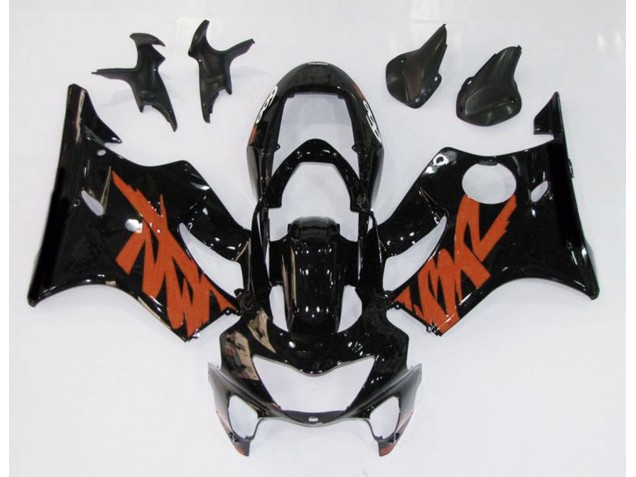 Nero Lucido & Arancione 99-00 CBR600 F4 Carene Moto