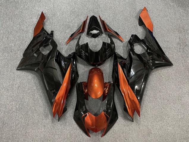 Nero Lucido & Arancione Bruciato 17-21 R6 Carene Moto