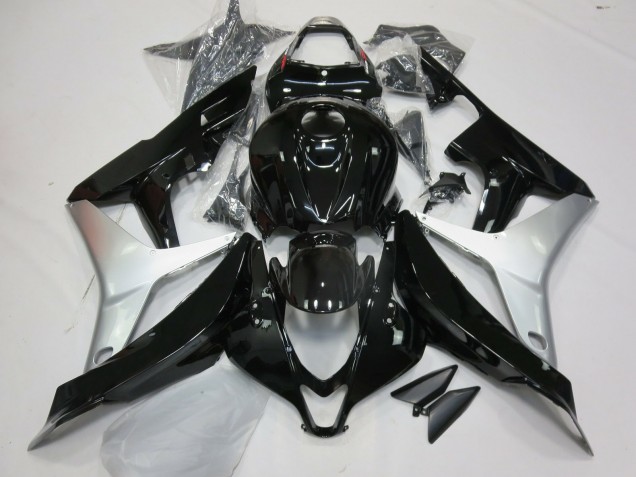 Nero Lucido & Argento 07-08 CBR600RR Carene Moto