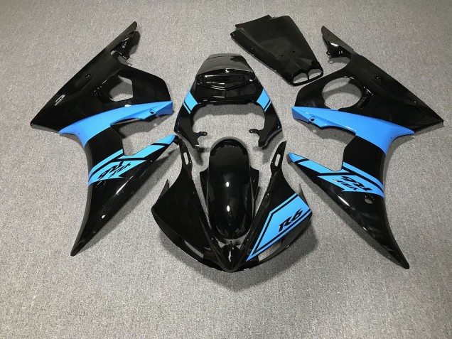 Nero Lucido & Azzurro 03-04 R6 Carene Moto