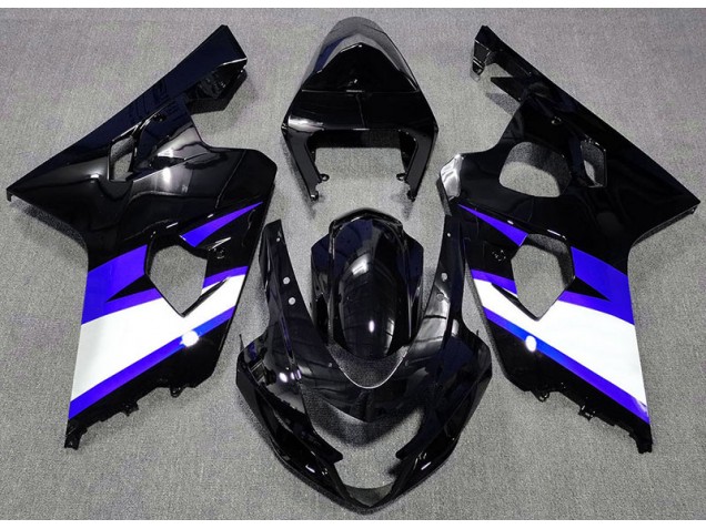 Nero Lucido & Blu 04-05 GSXR 600-750 Carene Moto