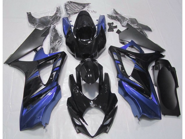 Nero Lucido & Blu 07-08 GSXR 1000 Carene Moto
