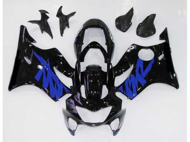 Nero Lucido & Blu 99-00 CBR600 F4 Carene Moto