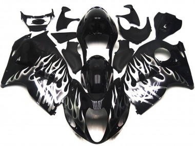 Acquista Nero Lucido Con Argento Fiamma 97-07 GSXR 1300 Carene Moto