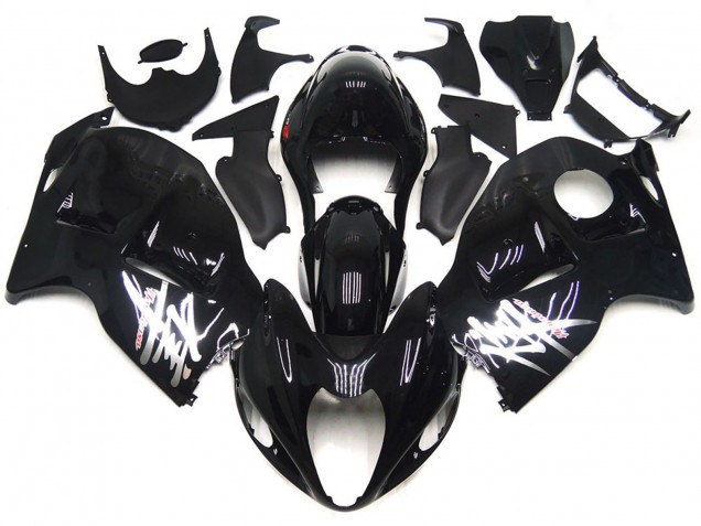 Nero Lucido Con Decalcomanie Argento 97-07 GSXR 1300 Carene Moto
